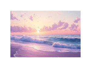 Pink Shore Oil Painting