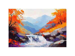 Autumn Stream III Oil Painting
