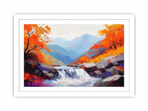 Autumn Stream III Canvas Painting