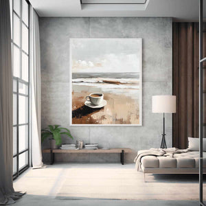 Morning Coffee Canvas Painting