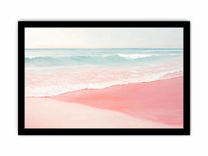 Pink Beach I Canvas Painting