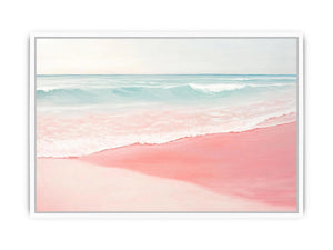 Pink Beach I Canvas Painting