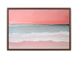 Pink Beach II Canvas Painting
