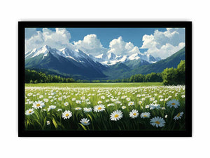 Alpine Mountain Canvas Painting