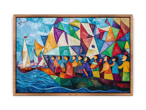 Boat Ride Canvas Painting
