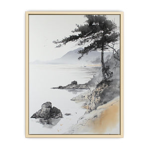 Beach Tree Canvas Painting