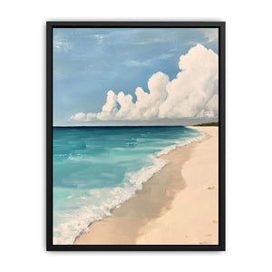 Neutral beach Canvas Painting