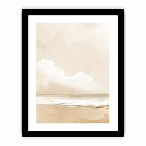 Minimalist Beach Canvas Painting