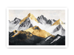 Mountain Range Canvas Painting