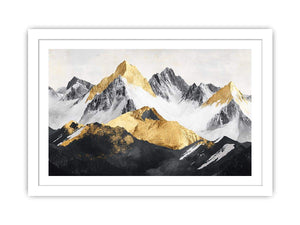 Mountain Range Canvas Painting