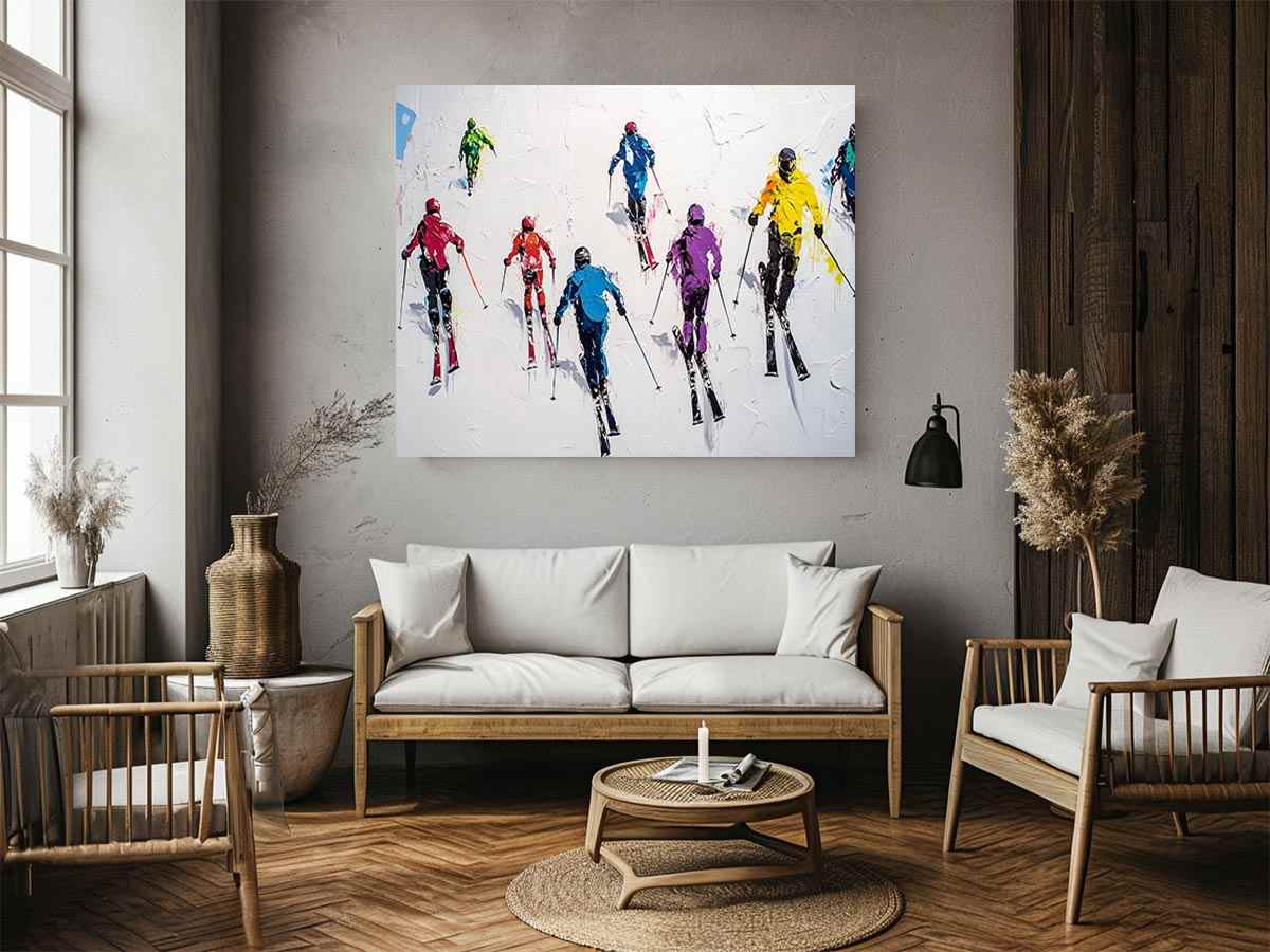 Skiers Painting