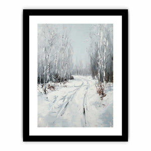 Snow Path Canvas Painting