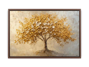 Golden Tree Canvas Painting