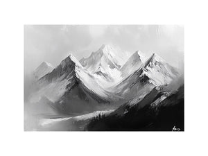 Mountians II Oil Painting