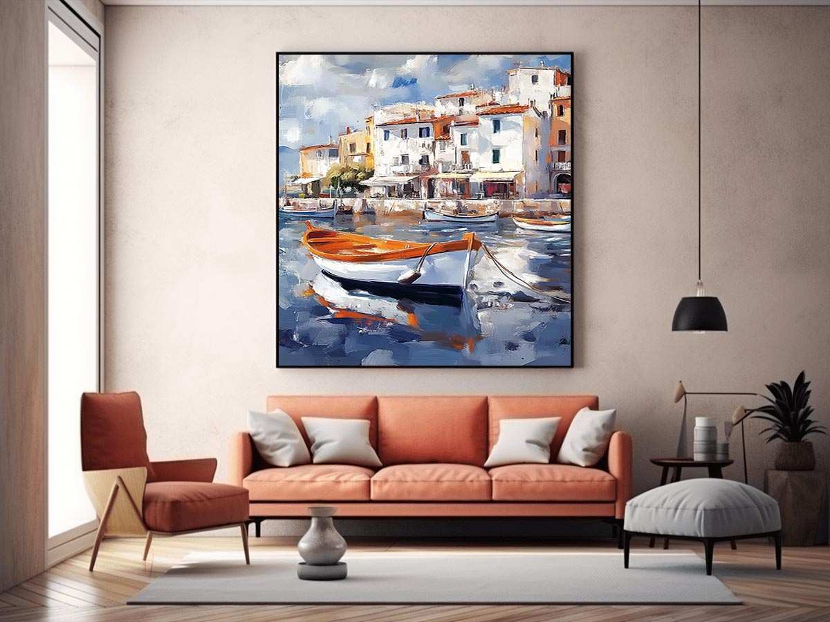 Venice Boat Painting