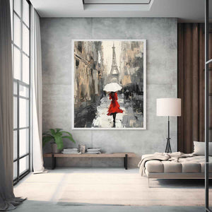 Street Walk Canvas Painting