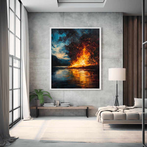 Fire Canvas Painting