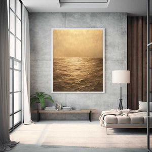 Amber ocean Canvas Painting