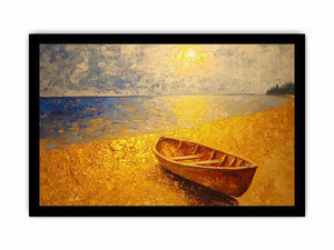Golden Beach Canvas Painting