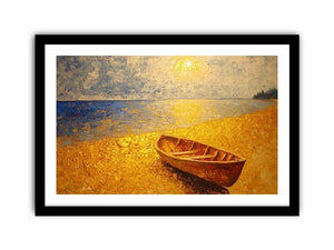 Golden Beach Canvas Painting