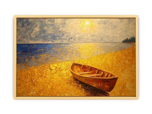 Golden Beach Canvas Painting