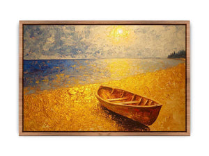 Golden Beach Canvas Painting