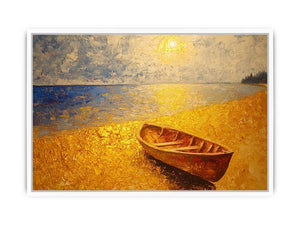Golden Beach Canvas Painting