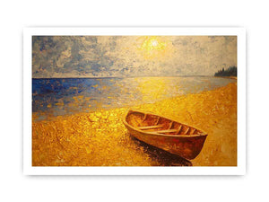 Golden Beach Canvas Painting