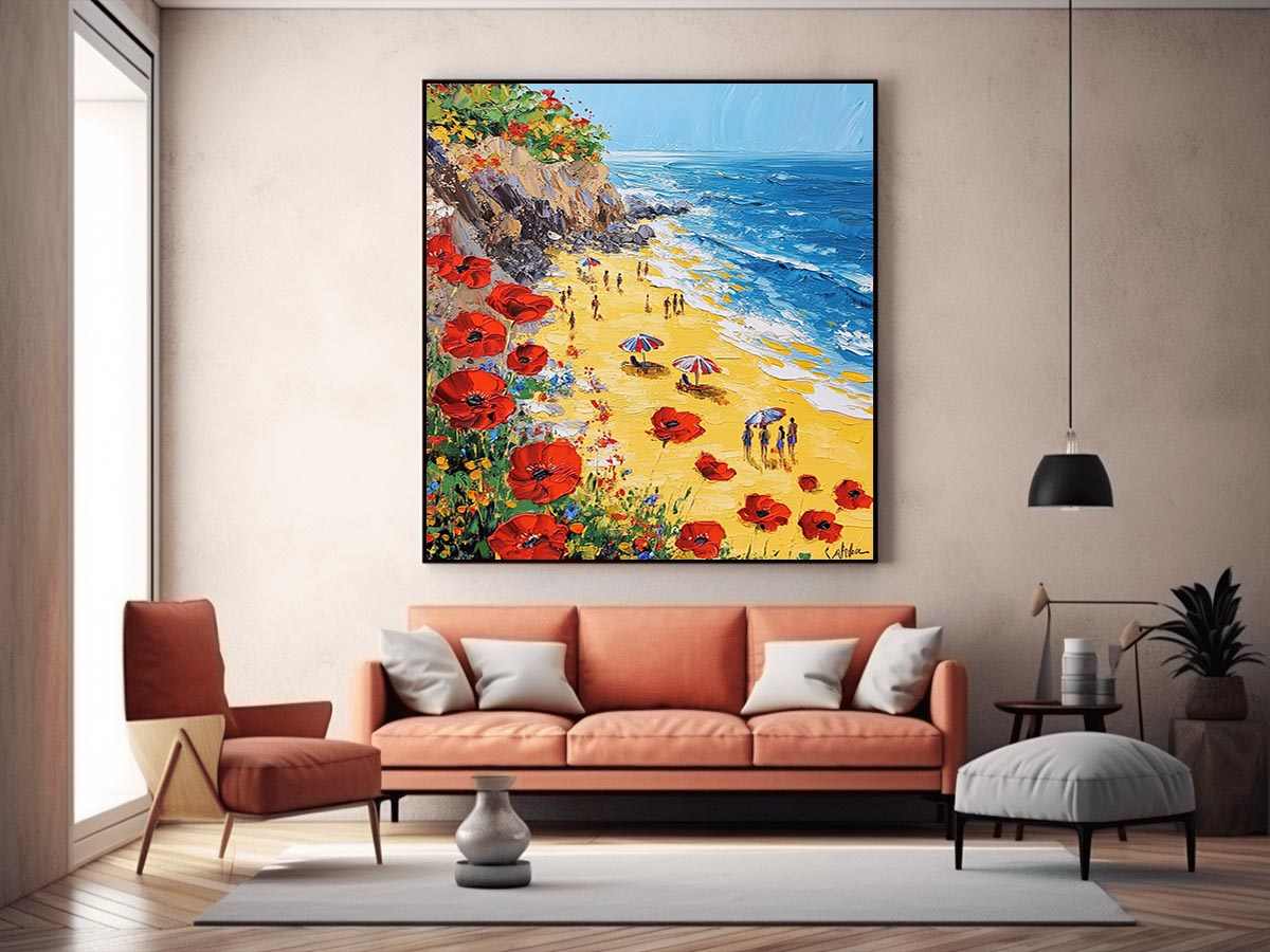 Poppies on the Tides Painting