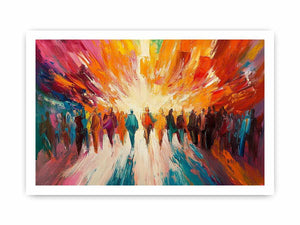Urban Ballet Canvas Painting
