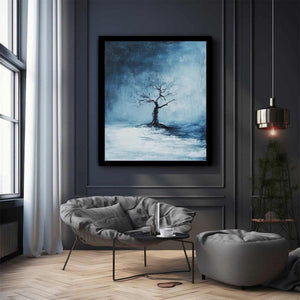 Cold Night Canvas Painting