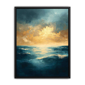 Azure Symphony Canvas Painting