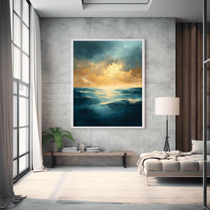 Azure Symphony Canvas Painting