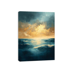 Azure Symphony Canvas Painting