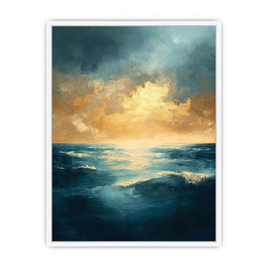 Azure Symphony Canvas Painting