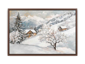 Where Snow Meets Sky Canvas Painting