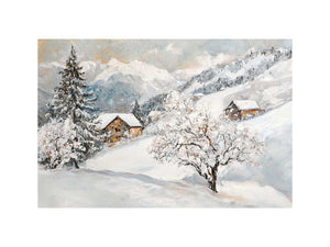 Where Snow Meets Sky Oil Painting