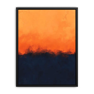 Fragments of Sunset and Night Canvas Painting