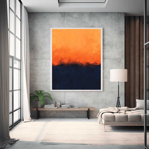 Fragments of Sunset and Night Canvas Painting