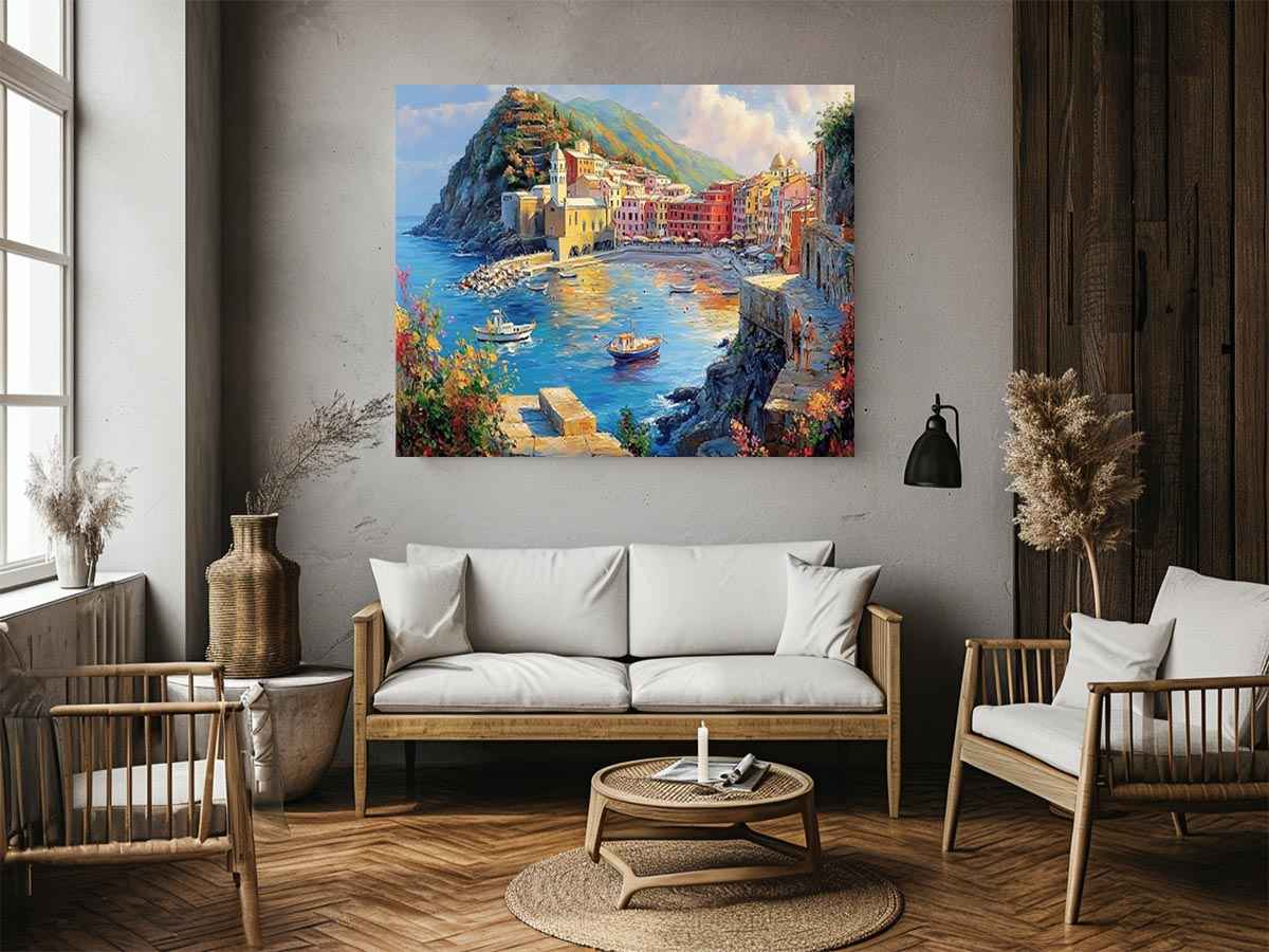 Vernazza Cinque Terre Italy Painting