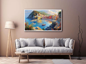 Vernazza Cinque Terre Italy Canvas Painting