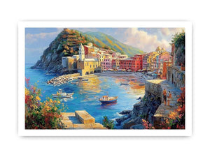 Vernazza Cinque Terre Italy Canvas Painting
