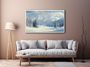 Crown of the Alps Canvas Painting