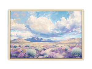 A Soft Symphony of Clouds and Bloom Canvas Painting