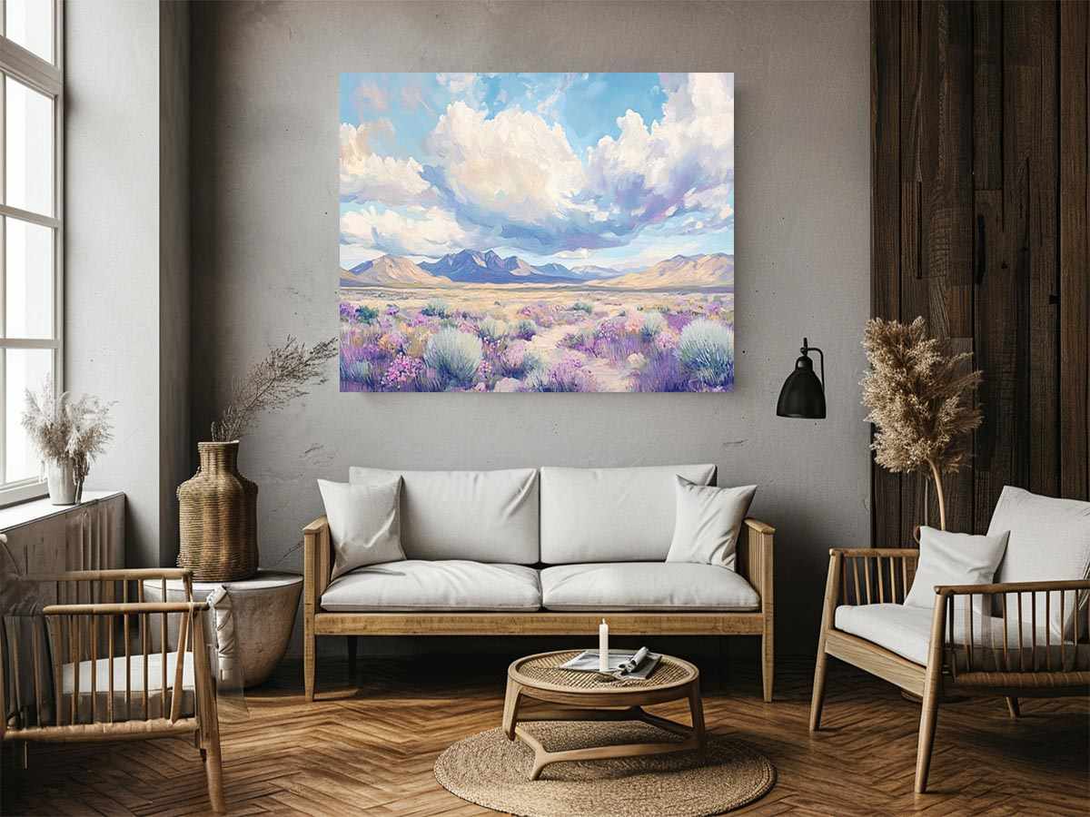 A Soft Symphony of Clouds and Bloom Painting