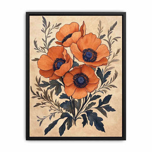 Poppies Under the Sun Canvas Painting