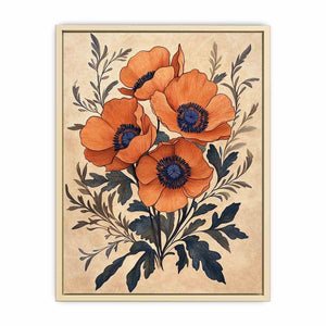 Poppies Under the Sun Canvas Painting