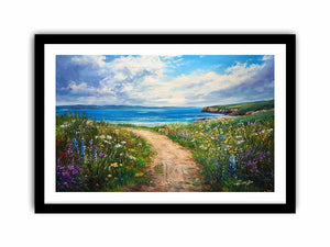 Beach Path Canvas Painting