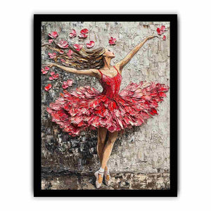 Ballerina Rose Canvas Painting