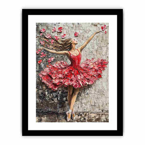 Ballerina Rose Canvas Painting
